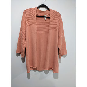 Peach Chico's Knit Cardigan Size 3